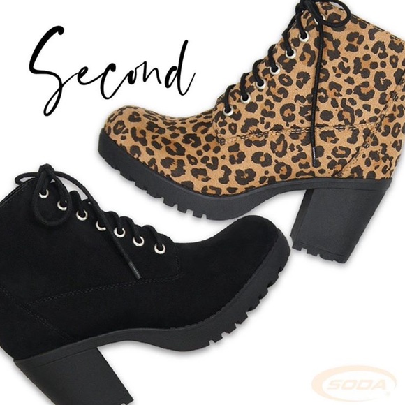 Soda Cheetah Military Lace-up Lug Combat Boot 6.5 - Picture 2 of 8